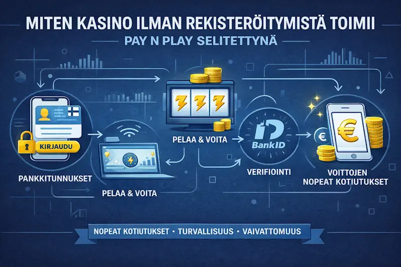 Miten kasino ilman rekisteröitymistä toimii – Pay N Play selitettynä