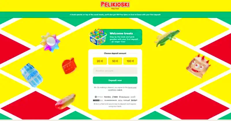 Pelikioski – pikakasino ilman rekisteröitymistä käteiskierroksilla