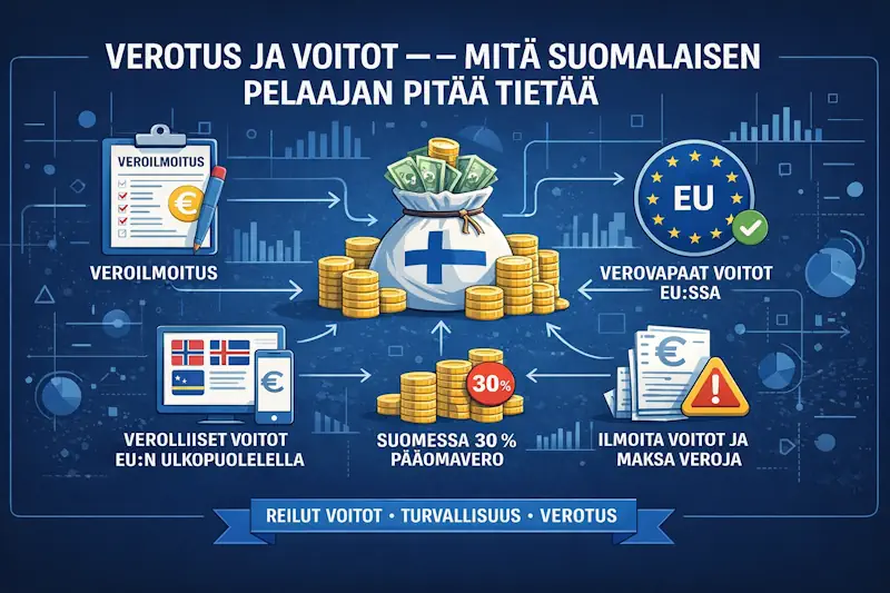 Verotus ja voitot – mitä suomalaisen pelaajan pitää tietää